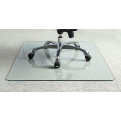 Heavy Duty 36x46 Inch Tempered Glass Chair Mat