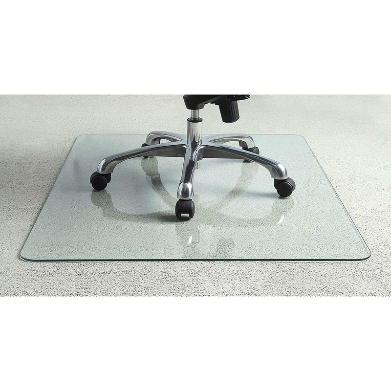 Heavy Duty 36x46 Inch Tempered Glass Chair Mat
