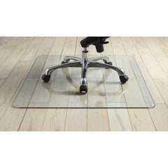Heavy Duty 36x46 Inch Tempered Glass Chair Mat