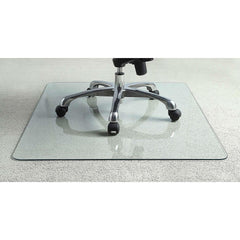 Heavy Duty 36x46 Inch Tempered Glass Chair Matt