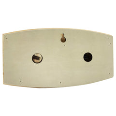 Beige wall-mounted fixture with three circular holes on a white background