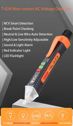 Non-Contact Voltage Tester Pen – PEAKMETER/BSIDE AC 12-1000V