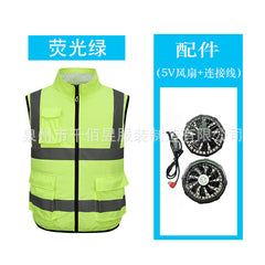 Fan Cooling Vest for Inspectors & Outdoor Workers – Air-Conditioned Work Vest, S–4XL
