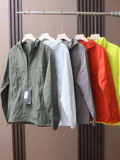 Lightweight Hooded Sun Jacket — Breathable Nylon | XS–3XL
