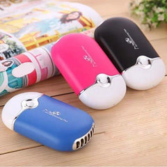Portable Personal Mini Fan - USB Rechargeable with Lanyard & Desk Stand