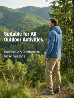 Men's Lightweight Waterproof Windproof Hooded Jacket