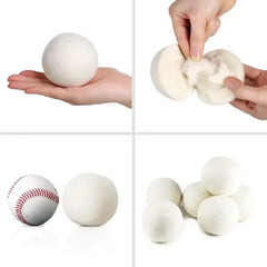 Wool Dryer Balls — Reusable Natural Fabric Softener (Multi pack options)