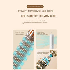 Oscillating Tower Fan USB Rechargeable Cooling Portable Standing Fan Tower for Home Living Room Kitchen Office Dorm Indoor Floor