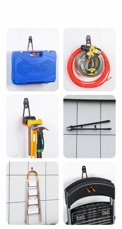 Heavy Duty Garage Wall Mount Utility Hooks – Tool & Garden Organizer