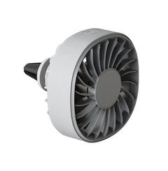 USB Car Vent Clip Fan with 3 Speeds and Color-Changing Lights