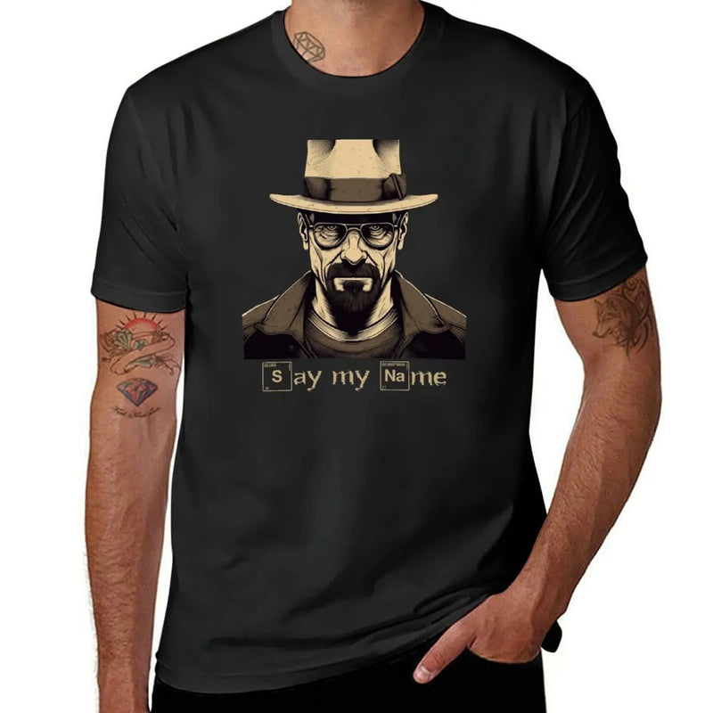 Breaking Bad Tshirt, Heisenberg Say My Name Shirt T-Shirt graphics tees Short sleeve tee men