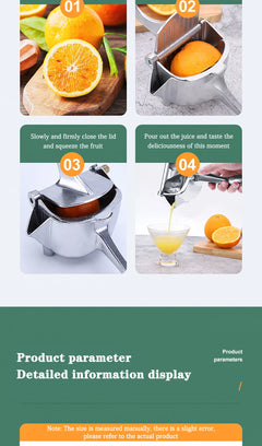 Manual Citrus Juicer Hand Orange Squeezer Lemon Fruit Juicer Press Machine Potato Masher and Ricer Manual Juicer