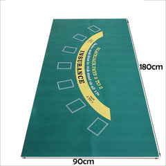Texas Hold'em Mat 180x90cm Poker Card Game Table Cloth Casino Mat