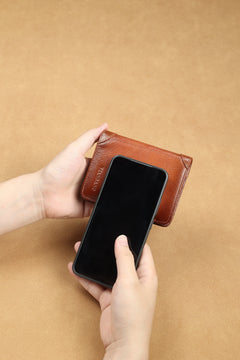 Manbang Men's Wallets RFID Leather Trifold Wallets For Men with ID Window and Credit Card Holder high quality
