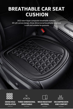 SEAMETAL 3D Car Seat Cushion Breathable Seat Cover Convex Design Heat Dissipation Seat Protector Anti Scratch Non-Slip Chair Mat
