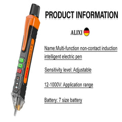 Intelligent Multi-Function Non-Contact Voltage Test Pen Sound Light Alarm Breakpoint Detection Induction Electric Tester Pen