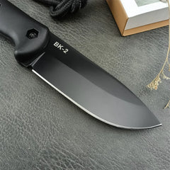 NEW KA-BAR Fixed Blade Knife BK2 Outdoor Camping Knife 8Cr13Mov Blade