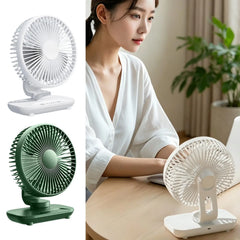 Oscillating Table Fan 2000mAh Cordless Rechargeable 5 Speed Small Oscillating Desk Fan for Home Bedroom Living Room Kitchen