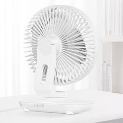 Oscillating Table Fan 2000mAh Cordless Rechargeable 5 Speed Small Oscillating Desk Fan for Home Bedroom Living Room Kitchen