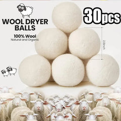 Wool Dryer Balls — Reusable Natural Fabric Softener (Multi pack options)