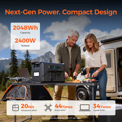 CTOLITY AP2000 2400W 1600W 500W Portable Mobile Power Station Solar Generator Lifepo4 Battery 400W Portable Foldable Solar Panel