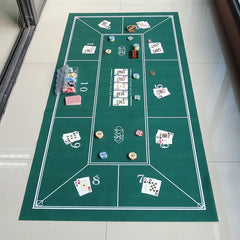 Texas Hold'em Mat 180x90cm Poker Card Game Table Cloth Casino Mat