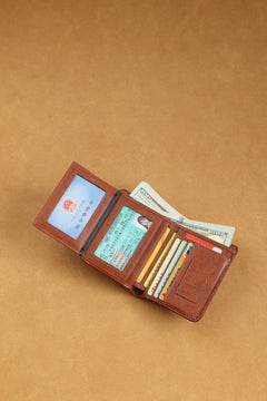 Manbang Men's Wallets RFID Leather Trifold Wallets For Men with ID Window and Credit Card Holder high quality