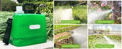 2 Gallon Battery Powered Garden Sprayer | Rechargeable Electric Sprayer with 4 Nozzles & Telescopic Wand
