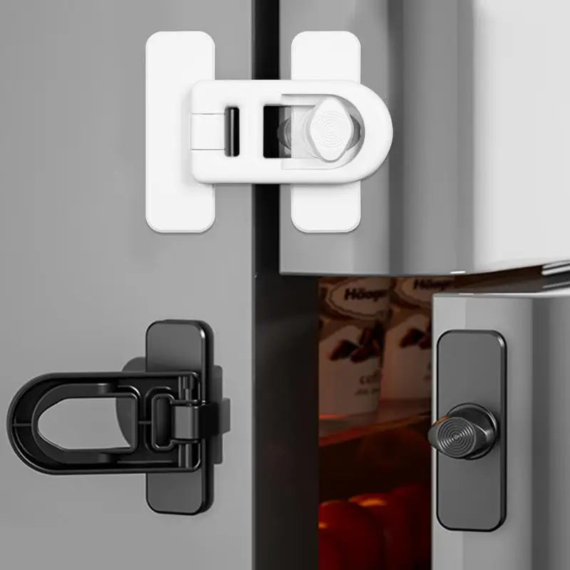 Close-up of a door handle and lock mechanism on a glass door.