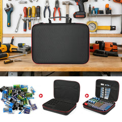 Battery Organizer Case with BT-168 Tester, 200+ Capacity