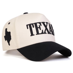 Unisex TEXAS Letter Embroidery Baseball Caps Spring Autumn Outdoor