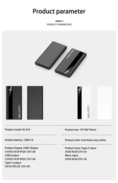 500000mAh Power Bank 120W Fast Charging Large Capacity Power Bank PD 20W Suitable For All Mobile Phones Long Endurance