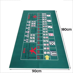 Texas Hold'em Mat 180x90cm Poker Card Game Table Cloth Casino Mat