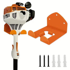 Heavy Duty Wall-Mounted Metal Tool Rack – Garage Organizer for Lawn Mowers, Trimmers & Power Tools