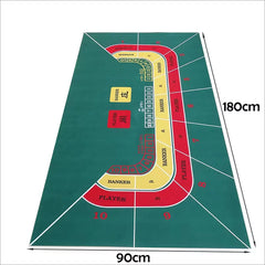 Texas Hold'em Mat 180x90cm Poker Card Game Table Cloth Casino Mat