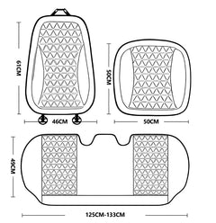 SEAMETAL 3D Car Seat Cushion Breathable Seat Cover Convex Design Heat Dissipation Seat Protector Anti Scratch Non-Slip Chair Mat