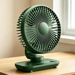 Oscillating Table Fan 2000mAh Cordless Rechargeable 5 Speed Small Oscillating Desk Fan for Home Bedroom Living Room Kitchen
