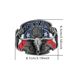 One TEXAS Colored Oil-Dripping Bull Head Buckle, A Unique and