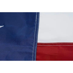 5x8 ft Heavy Duty 210D Nylon Outdoor Flag with Embroidered Star, Sewn Stripes, Canvas Color, Brass Grommets, 4-Stitch Hem