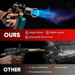 Kitchen Torch High Heat Adjustable Flame Handheld Butane Welding