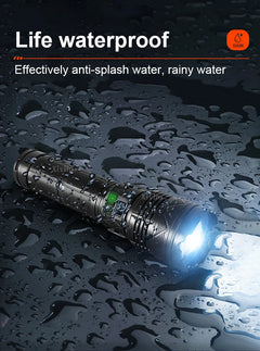 99000000LM 1500W Ultra Powerful Flashlights Rechargeable LED Tactical Torch Super Bright Lamp Outdoor Adventure Fishing Camping