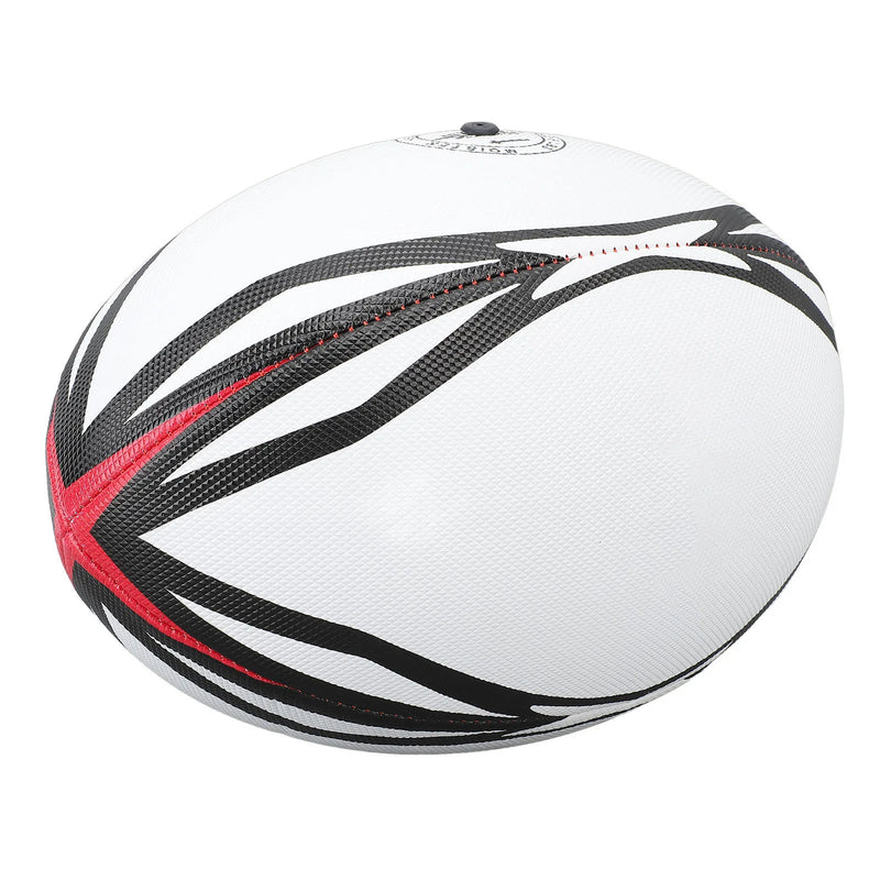 Rugby Ball Inflatable Practice Ball High Elasticity PVC Rugby Ball for Match and Daily Training