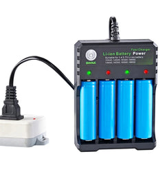 18650 Battery Charger | 1, 2 & 4 Slot | Compatible with 18650, 14500, 16340 & More