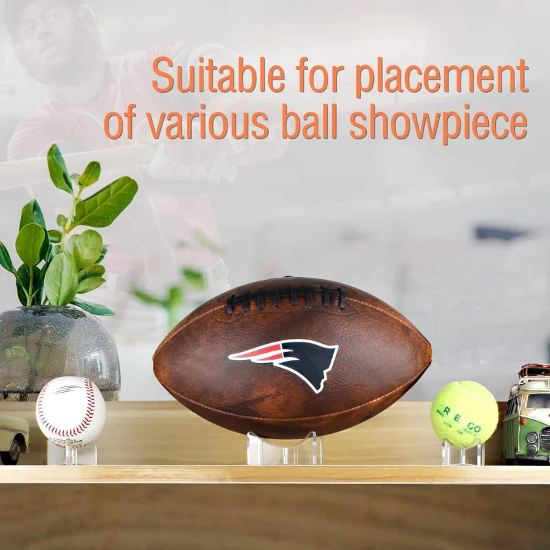 1pc Transparent Acrylic Ball Stand，Ball Display Stand，Suitable for Rugby, Football All Sports