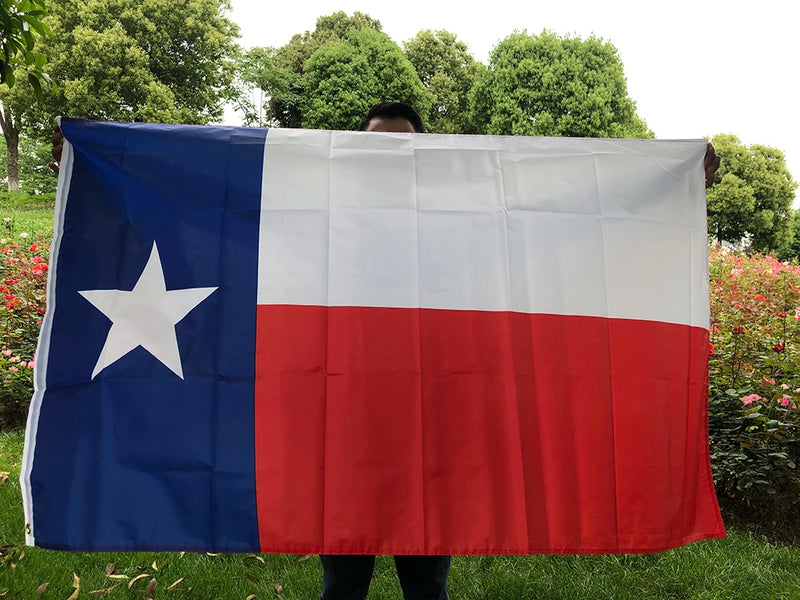 SKY FLAG free shipping Texas Flag 90X150cm Double side penetration polyester hanging Usa State Texas Flag