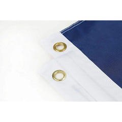 5x8 ft Heavy Duty 210D Nylon Outdoor Flag with Embroidered Star, Sewn Stripes, Canvas Color, Brass Grommets, 4-Stitch Hem
