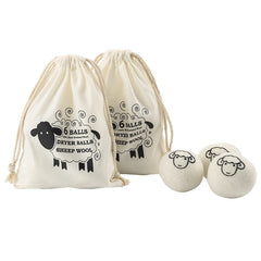 Wool Dryer Balls — Natural Fabric Softener, 6-Pack