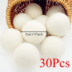 Wool Dryer Balls — Reusable Natural Fabric Softener (Multi pack options)