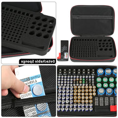 Battery Organizer Case with BT-168 Tester, 200+ Capacity