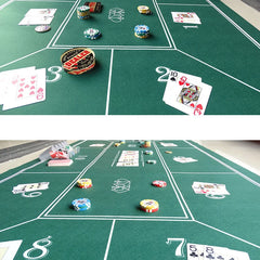 Texas Hold'em Mat 180x90cm Poker Card Game Table Cloth Casino Mat